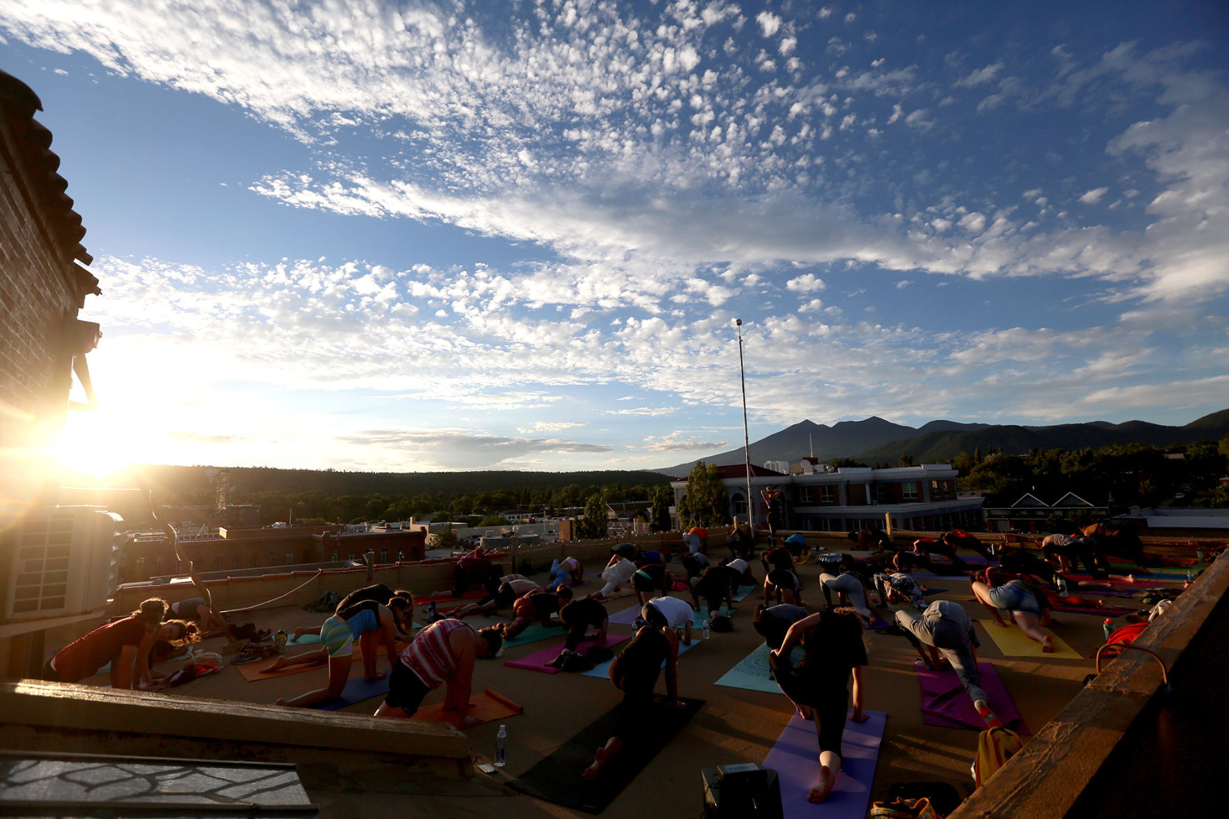 Sunset Yoga on the Rooftop